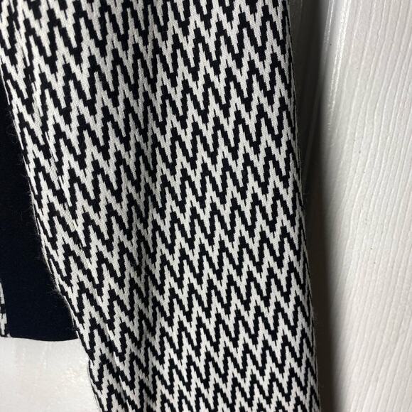 Calvin Klein Zippered Front Blazer Size 6P Black & White Tailored Petite - Picture 8 of 14